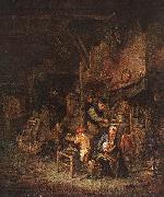 OSTADE, Adriaen Jansz. van Interior with a Peasant Family sg oil on canvas